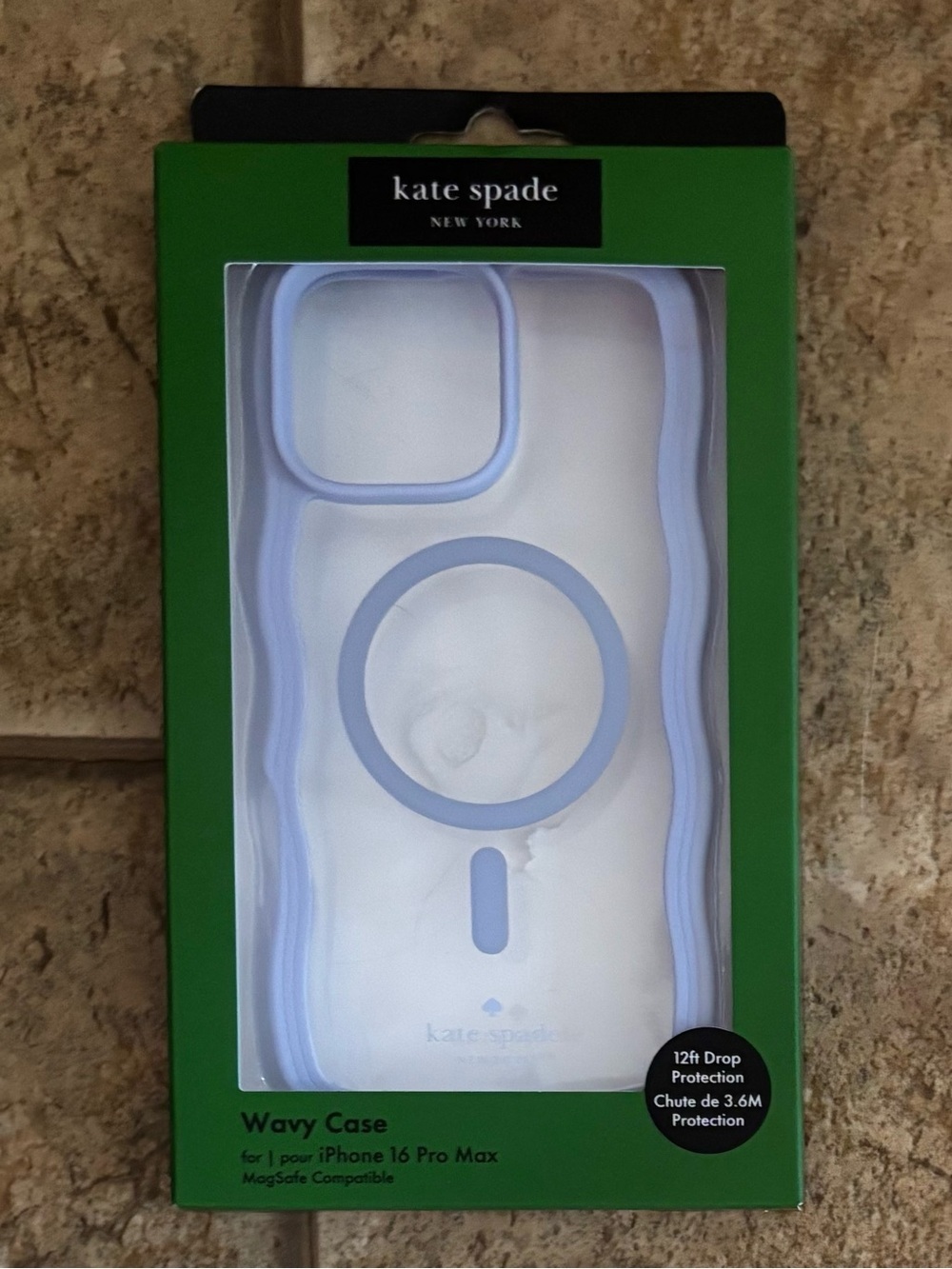 NIB kate spade New York Wavy MagSafe Case for iPhone 16 Pro Max
